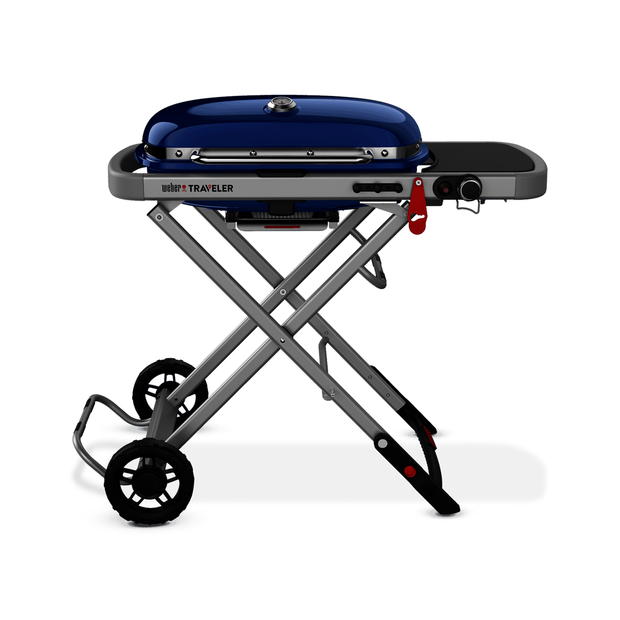 Weber Traveler® Portable Gas Grill - Deep Ocean Blue