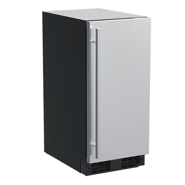 15-In Built-In Nugget Ice Machine with Door Style - Stainless Steel, Pump - Yes