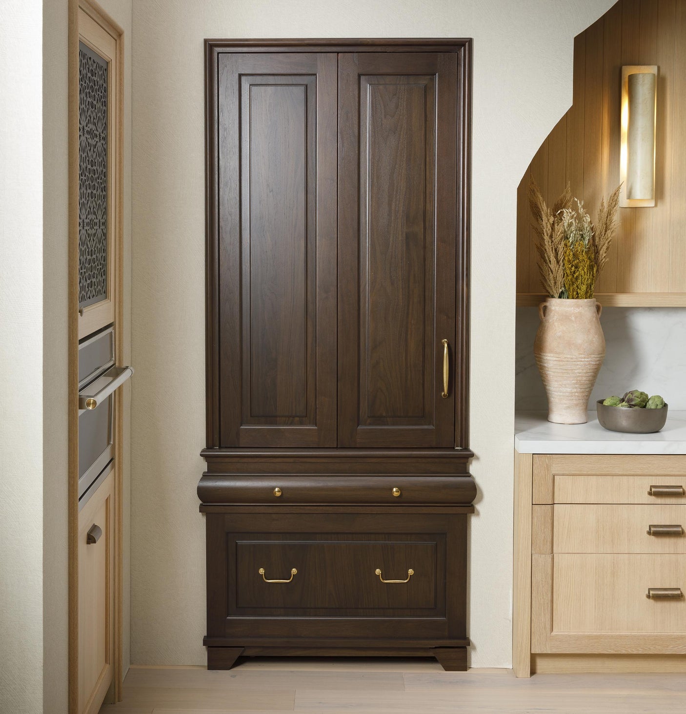 Monogram 36" Panel-Ready Integrated Bottom-Freezer Refrigerator- Left Hinge