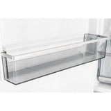 Custodia 24" Bottom Freezer, 10.3 cf., Left Swing, Ice Maker, Total No frost, White, Antique Brass handles