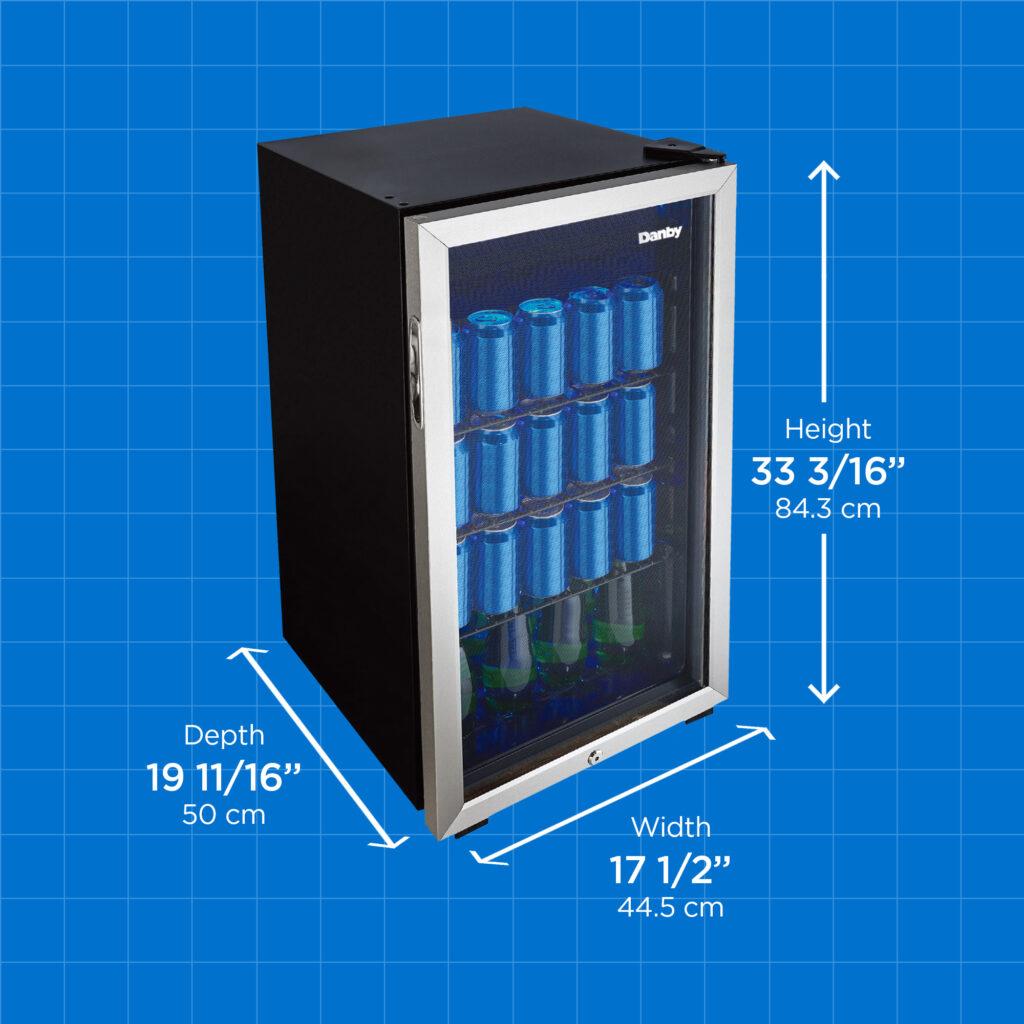 Danby 3.1 cu. ft. Free-Standing Beverage Center in Stainless Steel