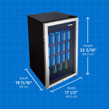 Danby 3.1 cu. ft. Free-Standing Beverage Center in Stainless Steel