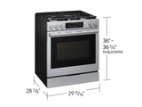 Bespoke Smart Slide-in Dual Fuel Range Pro Style Elite Design  Illuminated Knobs  Air Fry Max