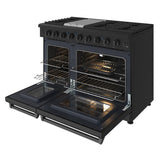 48 Inch Professional Liquid Propane Range In Black