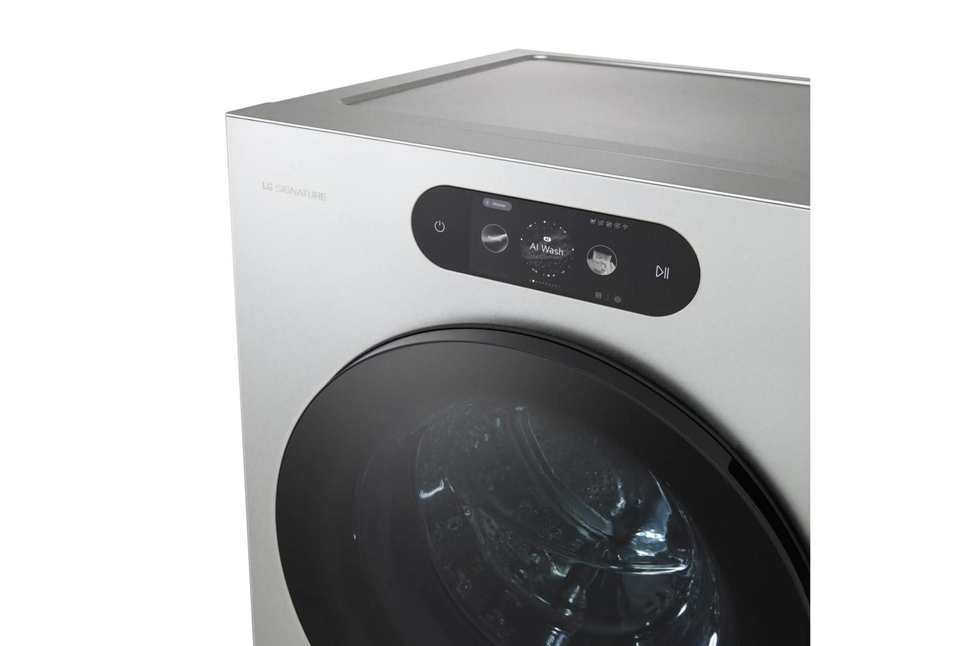 LG SIGNATURE 5.8 cu. ft. Mega Capacity Smart Front Load Washer with Built-In Intelligence, TurboWash® 360(degree), ezDispense® and Touch LCD Control