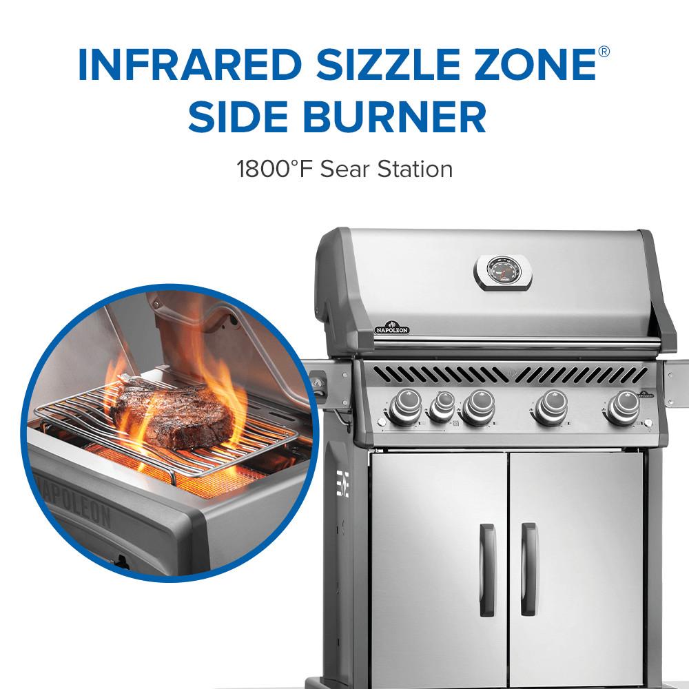 Rogue PRO 525 SIB with Infrared Side Burner , Natural Gas, Stainless Steel