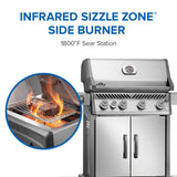 Rogue PRO 525 SIB with Infrared Side Burner , Propane, Stainless Steel