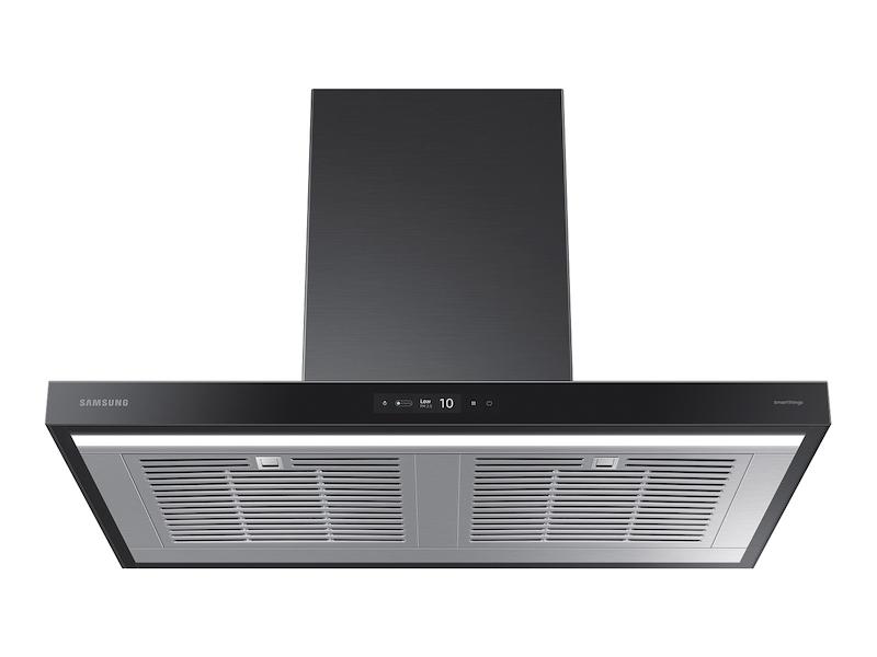 36" Bespoke Smart Wall Mount Hood with LCD Display in Clean Deep Charcoal