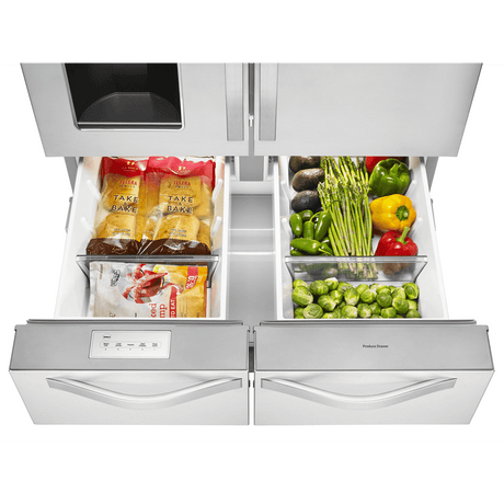 36-inch Wide Double Drawer French Door Refrigerator with Dual Cooling System - 26 cu. ft.