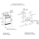 Hotpoint® 20" Electric Free-Standing Range