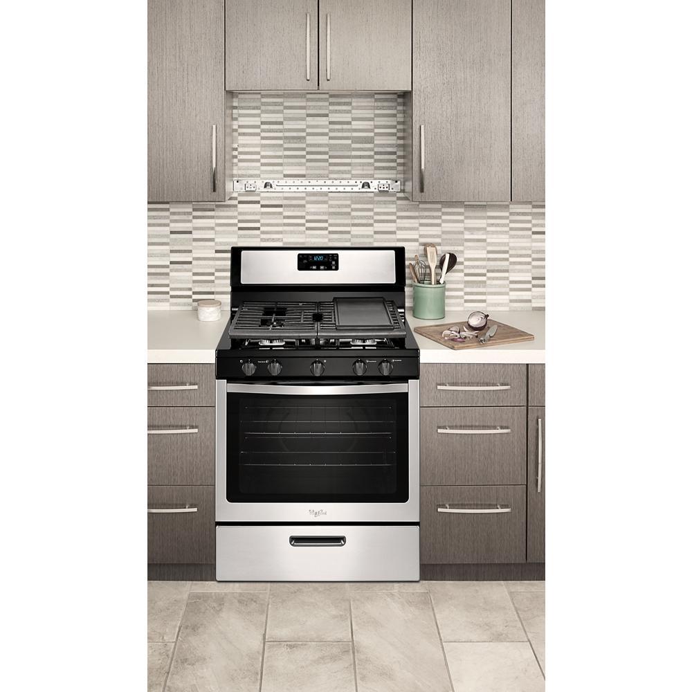 Whirlpool® 5.1 Cu. Ft. Freestanding 5-Burner Gas Stove