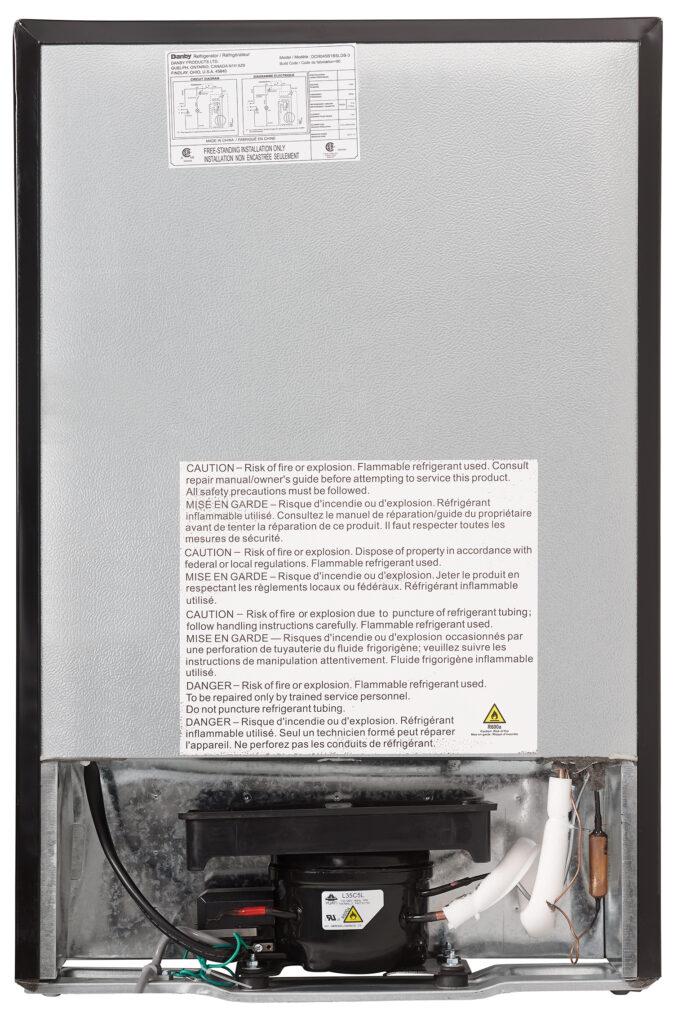 Danby 4.5 cu. ft. Compact Fridge with True Freezer in Stainless Steel Look