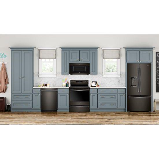 Whirlpool® 36-inch Wide Counter Depth French Door-within-Door Refrigerator - 24 cu. ft. - Black Stainless