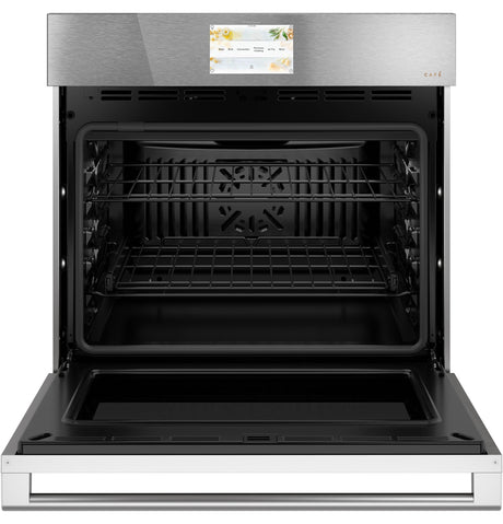 Café™ 30" Smart Single Wall Oven with Convection in Platinum Glass