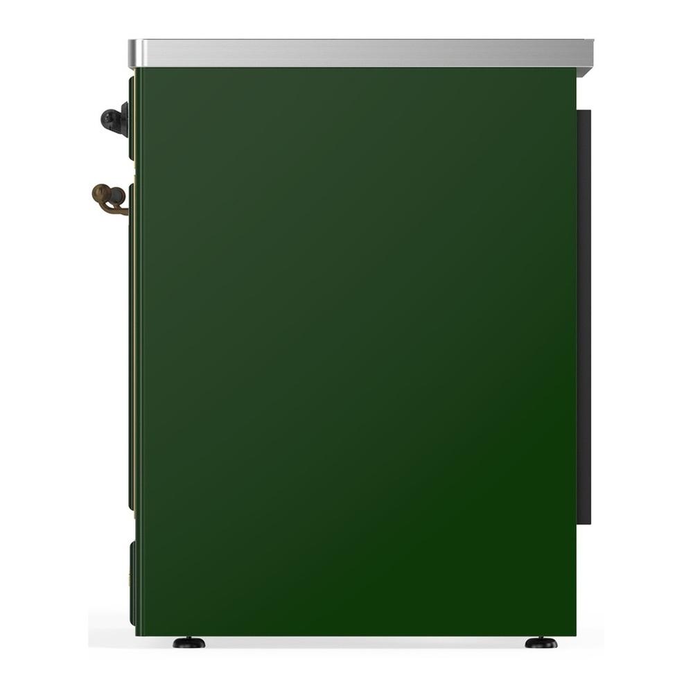 ILVE UMIB30NR3EGB Majestic III 30 inch Induction Range with 4 Elements, 4 cu. ft. Oven Capacity (Triple Glass Door, Emerald Green, Burnished)