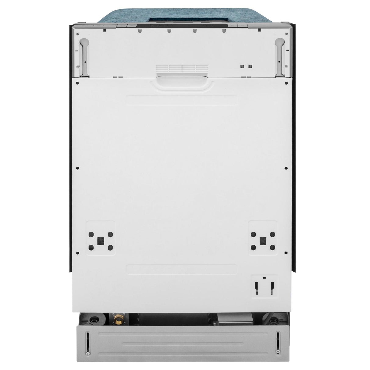 ZLINE 18 in. Compact Top Control Dishwasher with Stainless Steel Tub and Modern Style Handle, 52 dBa (DW-18) [Color: Black Stainless]