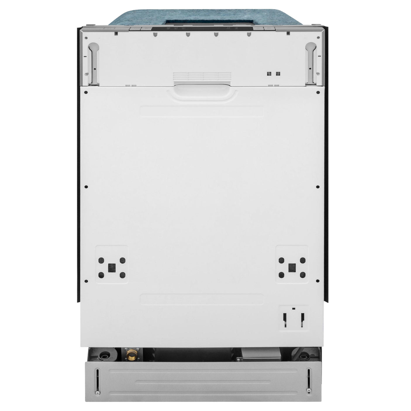 ZLINE 18 in. Compact Top Control Dishwasher with Stainless Steel Tub and Modern Style Handle, 52 dBa (DW-18) [Color: Black Stainless]