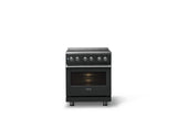 30"W. Electric Range (Finish: Antique Bronze, Trim: Polished Chrome)