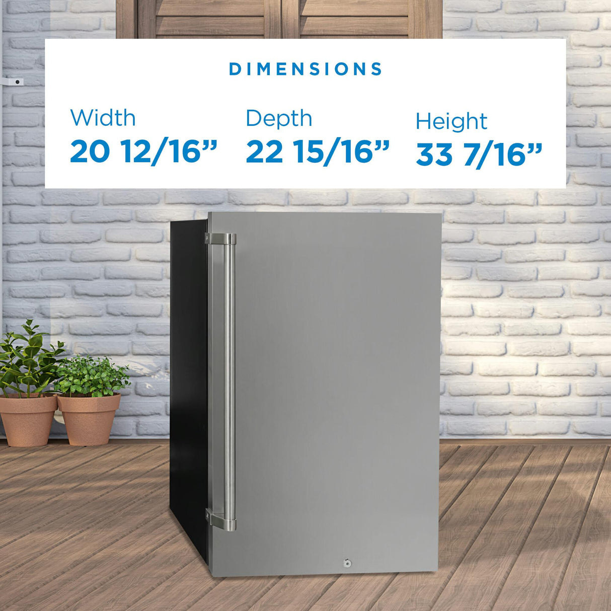 Danby 4.4 cu. ft. Outdoor Fridge in Stainless Steel