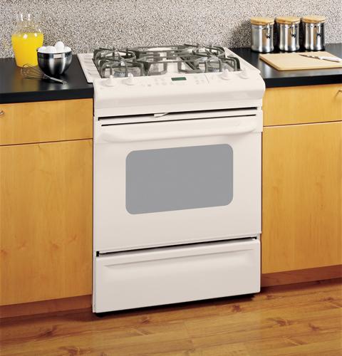 GE® 30" Slide-In Gas Range with Self-Cleaning Oven