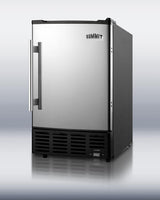 Compact icemaker with manual defrost for undercounter use