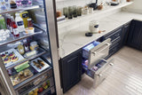 24 Inch Overlay Panel Door Undercounter Freezer Drawer