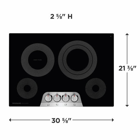 30" Electric Cooktop