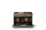 48"W. Dual Fuel Range (Burner: 6g, Finish: Golden Hour, Trim: Polished Chrome, Fuel: Propane)