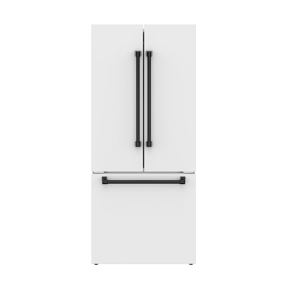 30 Inch French Door Counter Depth Refrigerator With Ice Maker - White/black  Gordon Ramsay Series
