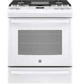 GE® 30" Slide-In Front-Control Convection Gas Range