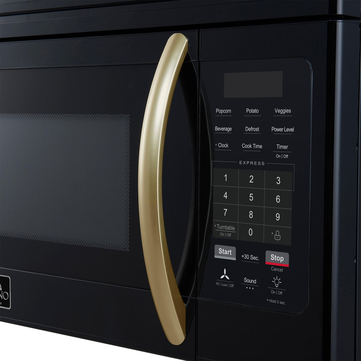 Forno Scalo 30-Inch Over the Range Microwave, Black - 1.6 cu.ft, 300 CFM Vent, Touch Control, LED Light