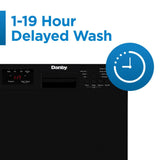 Danby 18" Wide Built-in Dishwasher in Black