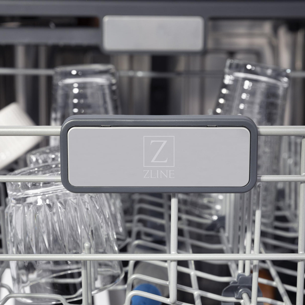 ZLINE 24" Monument Series 3rd Rack Top Touch Control Dishwasher with Stainless Steel Tub, 45dBa (DWMT-24) [Color: Stainless Steel]