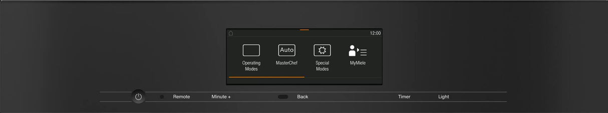 H 7840 BM AM Obsidian black - 24" compact speed oven in a perfectly combinable design with automatic programs and roast probe.