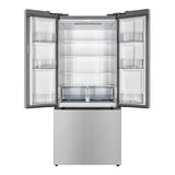 Verona VEFFD3018RISL 30 inch Freestanding French Door Refrigerator with 18.2 cu. ft. Capacity, Automatic Ice Maker, Recessed Handle