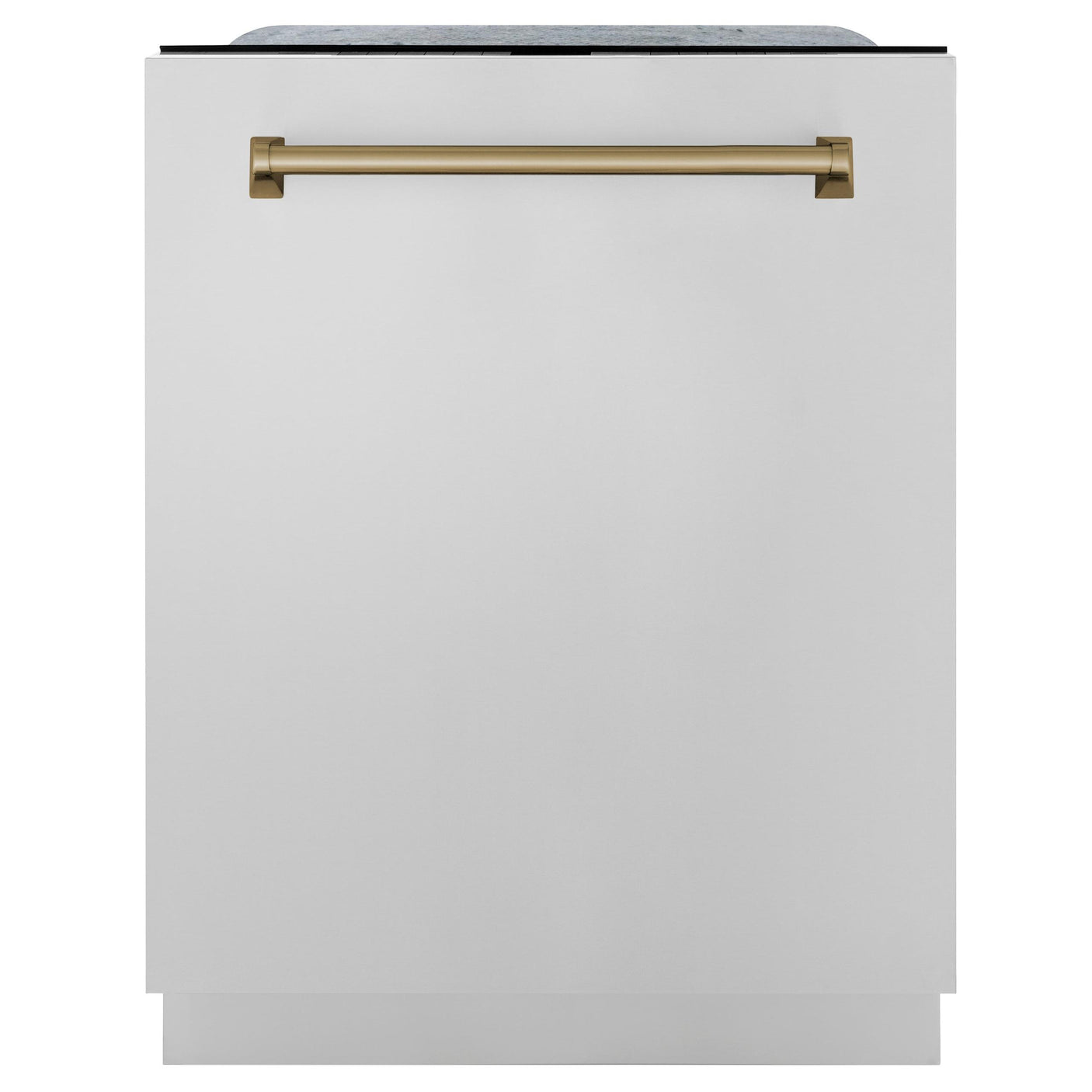 ZLINE Autograph Edition 24" 3rd Rack Top Touch Control Tall Tub Dishwasher in Stainless Steel with Accent Handle, 45dBa (DWMTZ-304-24) [Color: Champagne Bronze]