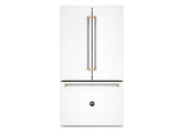 Bertazzoni Master Series 36 in. 26.2 Cu. Ft. Bianco Matt with Gold Accents Counter Depth French Door Refrigerator
