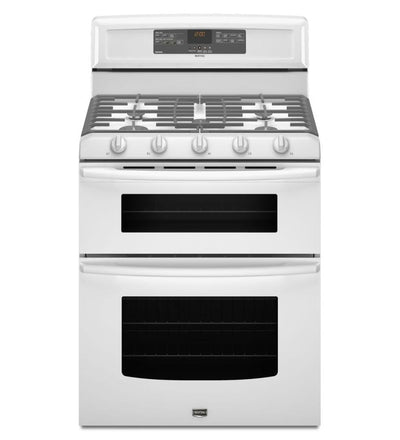6.0 cu. ft. Capacity Double Oven Gas Range with Speed Heat Burner