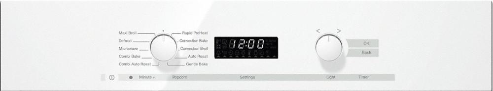 H 6200 BM 24 Inch Speed Oven With electronic clock/timer and combination modes for quick, perfect results.