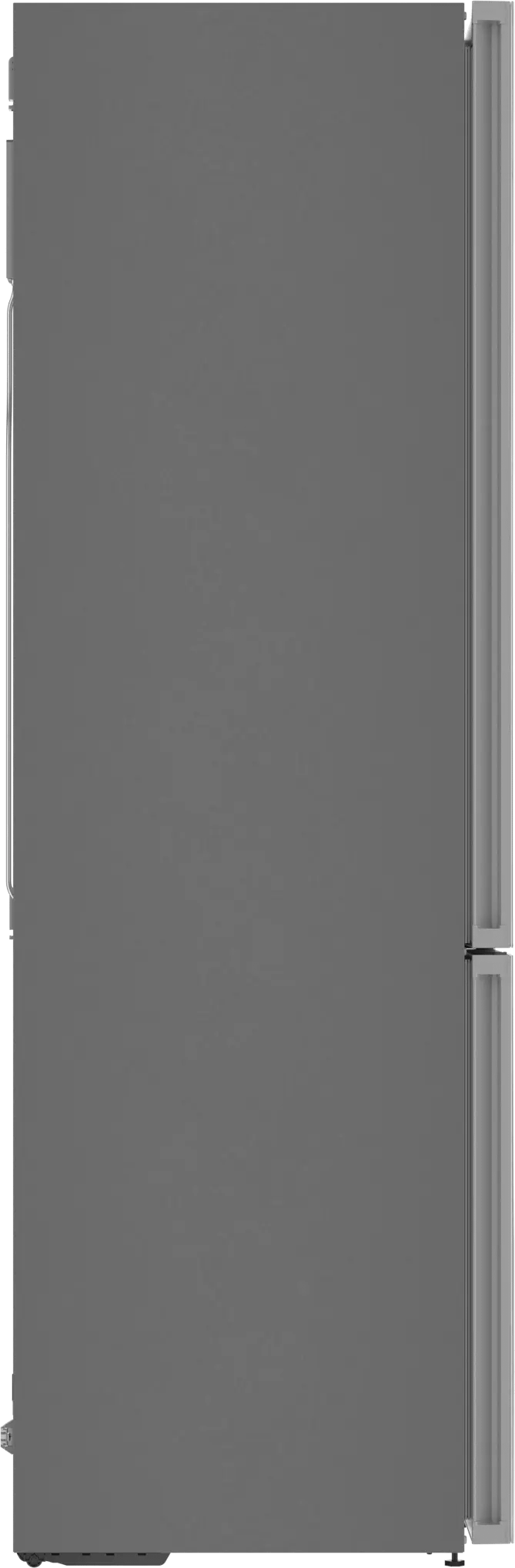 800 Series Free-standing fridge-freezer with freezer at bottom, glass door 24" White, Total No Frost