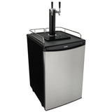 Danby 5.4 cu. ft. Dual-Tap Keg Cooler in Stainless Steel Look
