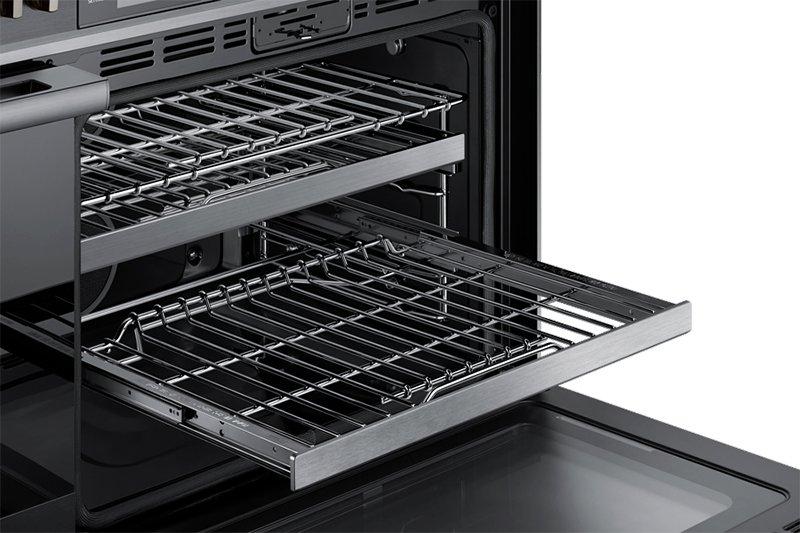 48" Pro Dual-Fuel Steam Range, Graphite Stainless Steel, Natural Gas/High Altitude