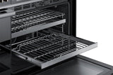 48" Pro Dual-Fuel Steam Range, Graphite Stainless Steel, Natural Gas/High Altitude