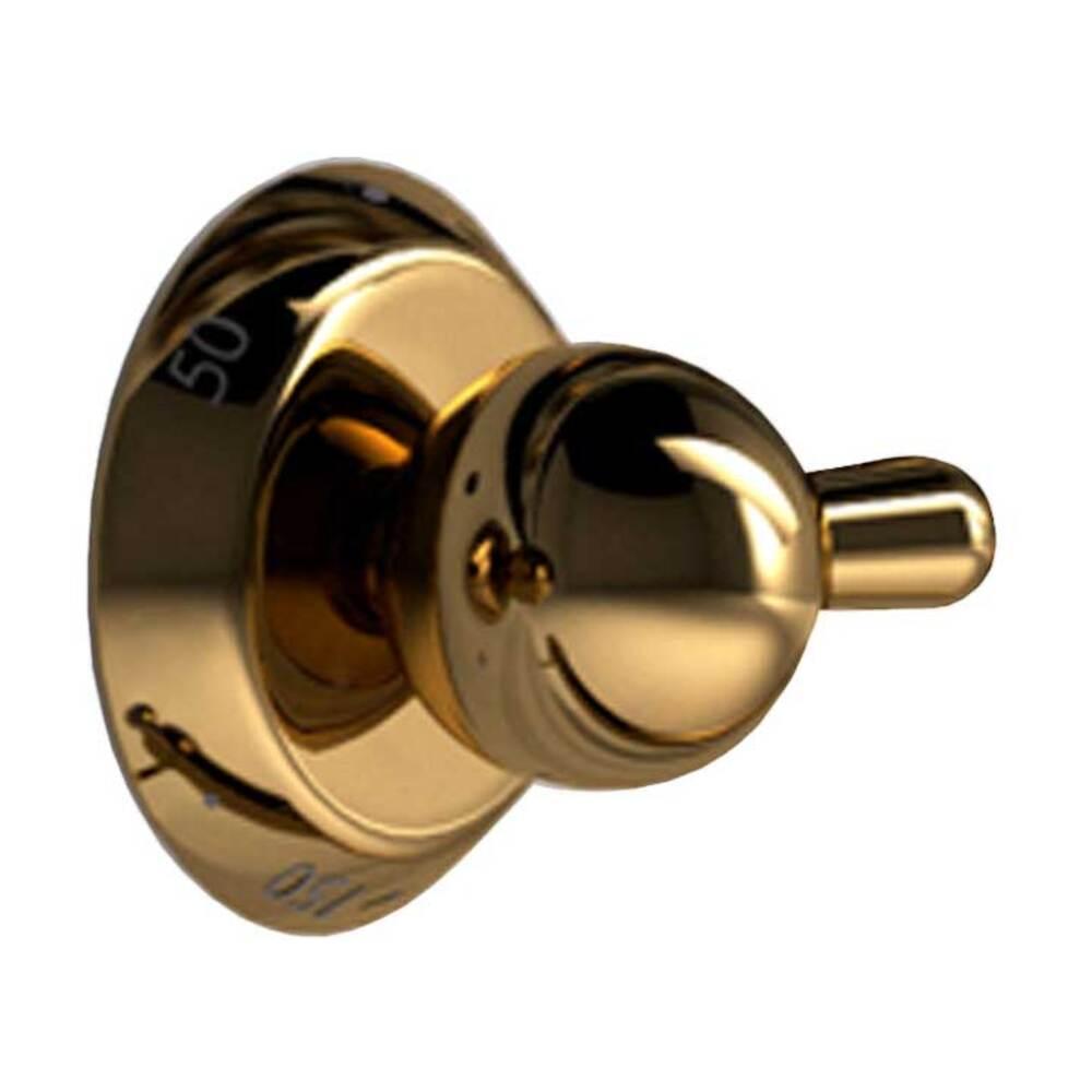 ILVE Parts EG9494005000116 Electric (degree)F Therm Brass Knob for Nostalgie II Ranges (G/367/10/14)