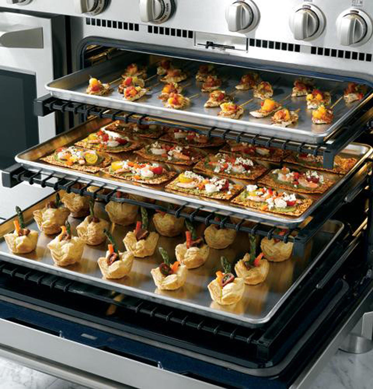 Monogram 48" Dual-Fuel Professional Range with 4 Burners, Grill, and Griddle (Natural Gas)