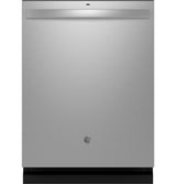 GE® ENERGY STAR® Top Control with Stainless Steel Interior Dishwasher with Sanitize Cycle