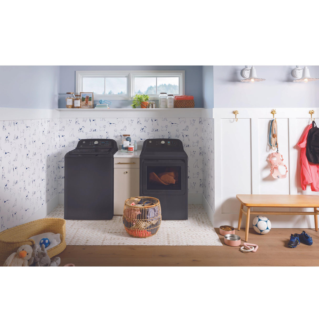 GE® 7.4 cu. ft. Capacity Electric Dryer with Up To 120 ft. Venting and Sensor Dry