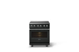 30"W. Induction Range (Finish: Antique Bronze, Trim: Polished Chrome)