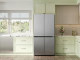 Bespoke 23 cu. ft. Counter Depth 4-Door French Door Refrigerator with AI Hybrid Cooling & Beverage Center™ in Stainless Steel