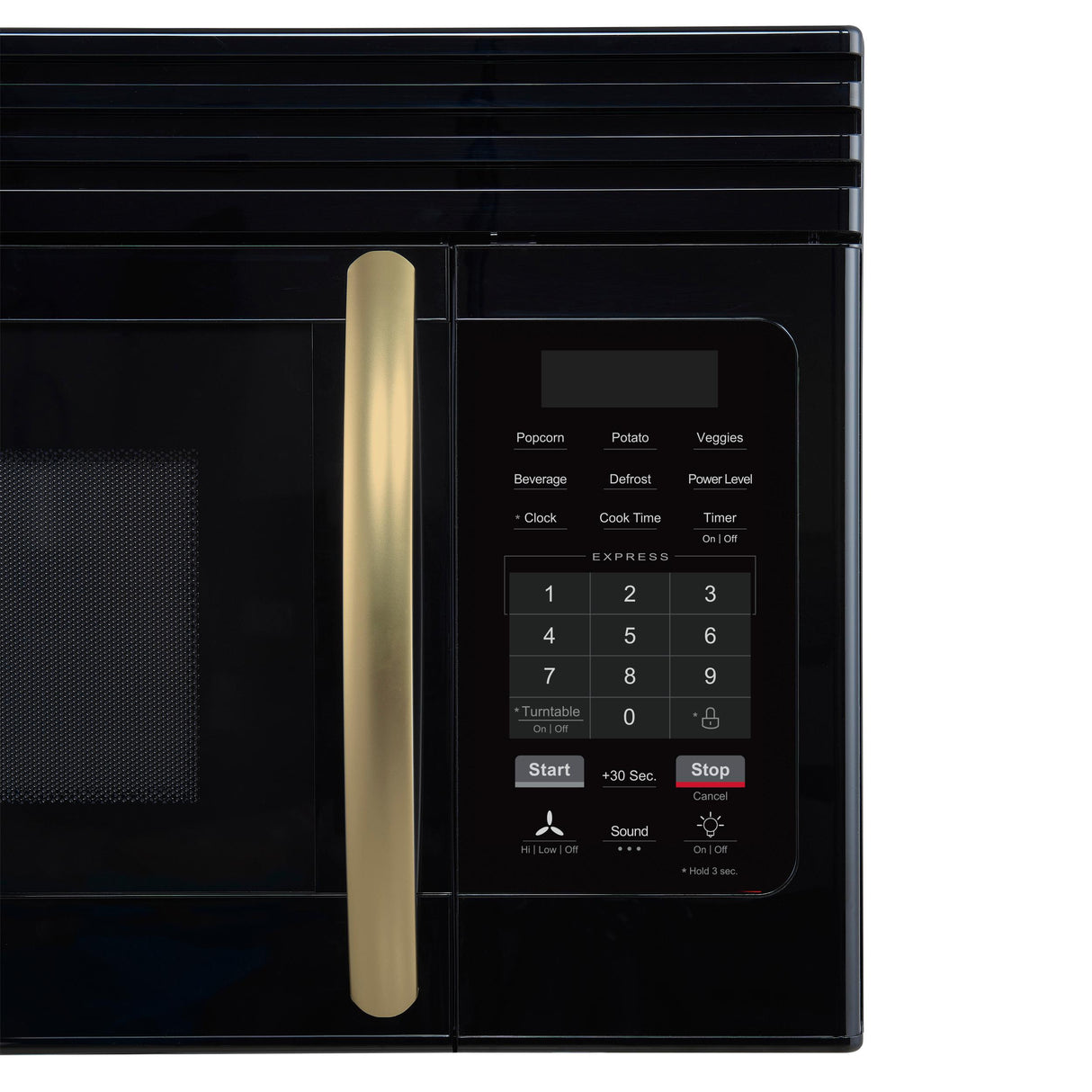 Forno Scalo 30-Inch Over the Range Microwave, Black - 1.6 cu.ft, 300 CFM Vent, Touch Control, LED Light